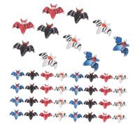 Mipcase 80 Piezas Resin Micro Miniature Flat Back Cartoon Ornaments For DIY Scrapbooking Dollhouse Home Decor