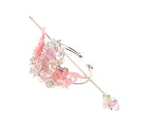 Mipcase Accesorios Cabello Han Estilo Chino 2 Piezas Conjunto Rosa Clásico Aleación Tocados Tradicionales para Fiestas y Fotografía