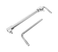 Mipcase Accesorios de Batería Soporte para Cencerro Metálico Abrazadera para Montaje Rack de Batería Clip de Extensión para Cencerro para Platillos Splash de Doble Parche