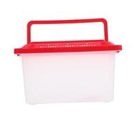 Mipcase Acuario Portátil Mediano Transparente para Tortugas y Peces, Pecera de Plástico Sellado Seguro, Caja para Transporte de Hámster y Reptiles, Fácil Limpieza para Mascotas Pequeñas