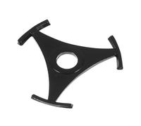 Mipcase Adaptador Triangular para Discos de Vinilo de 45 Revoluciones por Minuto Accesorio para Tocadiscos de 7 Pulgadas Reductor de Orificio Central Negro 2 Piezas Compatible con