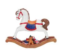 Mipcase Adorno de Modelado de Hobbyhorse, Decoración de Resina de Hobbyhorse, Blanco, Resina, Adorno de Escritorio, Decoración Navideña de Interiores, Mesa