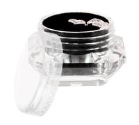 Mipcase Adornos Dentales de Gemas de Imitación Corazón Plata 3 Unidades 5.8x4.6mm Grosor 1.5mm Kit Decoración Dientes DIY Joyas Brillantes para Sonrisa Elegante