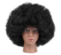 Mipcase Afro Wig Rizada Corta para Mujeres Negras Peluca Sintética Resistente al Calor Ligera y para Fiesta Disfraz y Uso Diario