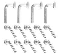 Mipcase Alfiler de seguridad de palés: 100 piezas de hardware Drop-Pin Paletas de Retorno Pines Pines de Seguridad para Estantes de Palets con Superior Plana, Clips de alto rendimiento