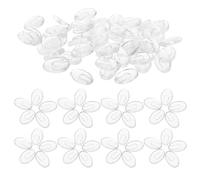 Mipcase Almohadillas Nasales Transparentes para Gafas 50 Pares de Almohadillas Nasales Blandas Antideslizantes de Silicona Suave Repuestos para Gafas Confort Diario