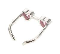 Mipcase Anillo Ajustable De Aleación Diseño Abierto De Gafas y Corazón Rosa Para Mujer, Anillos Apilables Divertidos Para Parejas y Uso Diario, Joyería Creativa y Moderna Para Dedo Índice