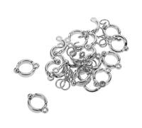 Mipcase Anillos Metálicos Abiertos para Patas de Aves Clip 15 Unidades Tamaño 10 Bandas de Identificación para Loros Cacatúas y Periquitos Accesorios para Entrenamiento y Vuelo al