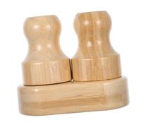 Mipcase Aplicadores de Cera y Aceite para Madera con Base Doble de Esponja y Cepillo para Uniforme y Protección de Tablas de Cortar y de Cocina de Madera