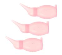 Mipcase Aspirador para Bebés 3 Piezas de Silicona Rosa 25ml Fácil de Limpiar para Eliminación Suave de Mocos en Casa y Viajes