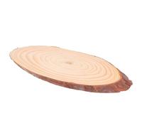 Mipcase Astillas de Madera Natural sin Acabado para Centros de Mesa y Decoración Campestre, Rodajas Ovaladas para Manualidades y Señalización