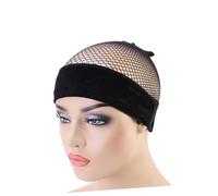 Mipcase Banda de Fijación para Pelucas de Terciopelo Negro, Diadema Ajustable Malla Transpirable que No Causa Irritación, Adecuado para Cabello Corto y Largo