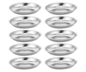 Mipcase Bandeja de Acero Inoxidable para Pellets de Humo 8 CM 10 Unidades Soporte para Fotografía Profesional y Efectos Visuales Resistente al Calor Fácil Carga y Limpieza para Cine y