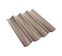 Mipcase Bandeja para Hornear Baguettes Antiadherente de con Diseño de Cuatro Ranuras Herramienta de Cocina para Pan Francés y Pan Integral para Hornear Casa