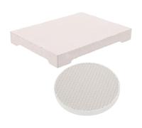 Mipcase Bloques de Soldadura para Joyería 2 Piezas Ladrillos Resistentes Refractarios Estructura de Panal Tablero Aislante para Fundición y Procesamiento de Metales Uso Profesional