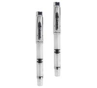 Mipcase Bolígrafo de Tinta Pistón 0.5Mm para Caligrafía y Escritura Suave, Diseño Transparente Compacto, Fácil Transporte, Adecuado para Uso Escolar y Oficina Estilo Aleatorio