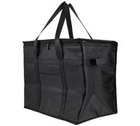 Mipcase Bolsa de Comida Aislada Grande 30l de No Tejida Aislamiento de Aluminio Bolsa Térmica Portátil para Alimentos y Verduras Reutilizable Bolsillo Frontal para Picnic y Supermercado