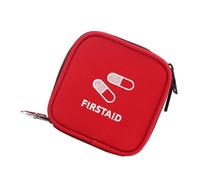 Mipcase Bolsa de Primeros Auxilios Portátil para Viajes, Bolsa Médica de Tela Oxford Roja, Compacta y Ligera, Almacenamiento Organizado para Emergencias en Exteriores y Hogar