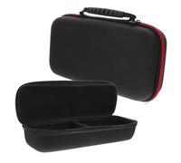 Mipcase Bolsa para Micrófono Portátil Negra, Estuche Rígido Eva 2 Ranuras, Ligera y Protectora, Paquete de 2 Unidades para Transporte Seguro