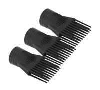 Mipcase Boquilla para Secador de Pelo Peine 3 Piezas Negro Accesorio Concentrador de Plástico para Salón Boquillas de Repuesto para Peinado Profesional y Secado