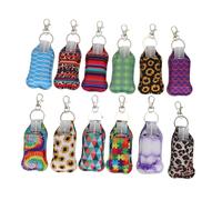 Mipcase Botellas De Llavero Portátiles y Rellenables 36 Piezas 30 Ml Plástico Transparente Tamaño Pequeño Para Viaje y Actividades Al Aire Libre Con Tapas y Fundas Protectoras Variadas