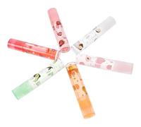 Mipcase Brillo de Labios Hidratante Sabor a Frutas 6 Piezas Transparente Cuidado Labial Mujeres Uso Diario Humectante Pomada