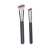Mipcase Brocha para Base de Maquillaje y Brocha para Difuminar Cosméticos 2 Piezas Sintética Suave para Mezcla Uniforme, Adecuado para Mujeres en Uso Diario