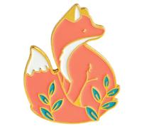 Mipcase Broche Decorativo de Pequeño Animal Rojo para Mujer Pin para Ropa y Mochilas Accesorio de Moda en Metal Dorado Adecuado para Regalos y Uso Diario en Joyería Femenina