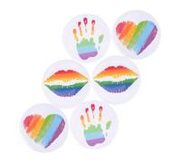 Mipcase Broches De Solapa Arcoíris Pines Lgbtq Esmalte 6 Piezas Metal Resistentes Orgullo Mujer Accesorios Para Ropa y Mochilas Uso Diario Multicultural
