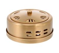 Mipcase Caja de Moxibustión de Cobre Dorado Portátil, sin Deformación ni Efectos Secundarios, para Terapia y Masaje en Espalda y Cuello Estilo Aleatorio
