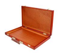 Mipcase Caja de Pintura de Madera con Asa Maletín de Almacenamiento para y Lápices Caja de Herramientas Portátil y Ligera Recipiente Práctico para y Óleos para Diario y