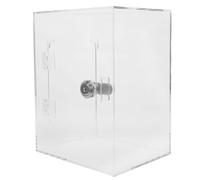 Mipcase Caja de Sugerencias con Cerradura y Llave, Buzón de Donaciones Acrílico Transparente, Contenedor para Votos y Cartas, Uso en Oficinas y Recaudación de Fondos, Ranura Conveniente