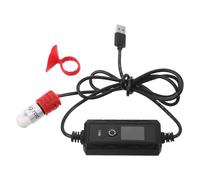 Mipcase Calentador de Acuario para Tanque Pequeño Calentador para Acuario Pequeño USB 15w Pantalla Digital Regulación Automática Tubo de Cuarzo y Plantados hasta 4l Varios Estilos