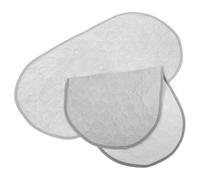 Mipcase Cambiador de Ñiño Reutilizables Impermeables 2 Piezas, Tapete Portátil Ovalado Gris, Lavable a Máquina para Viaje y Uso Diario