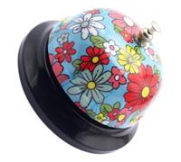 Mipcase Campana de Servicio Metálica para Restaurante y Bar Campana de Escritorio Manual de Metal y Polipropileno Timbre de Llamada Compacto de 85 MM para Hotel y Atención al Cliente