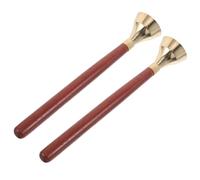 Mipcase Campanas de Percusión Orff con Mango Ergonómico Instrumento Musical de Madera para Enseñanza Musical Preescolar y Aula para Desarrollo Motriz y Educación Temprana