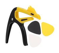 Mipcase Capo Guitarra Clip Duradero y Ligero Accesorio Práctico para Guitarra Española y Acústica Diseño Simple y Elegante Color Amarillo y Negro Cómodo y Funcional