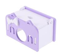 Mipcase Casa para Hámsteres Escondite Delicado Resistente a Mordeduras De Plástico Violeta Pequeño para Jaula De Cobayas Mascotas Pequeñas