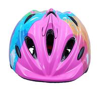Mipcase Casco para Bicicleta Infantil Ajustable Rosa con Diseño Floral Protección Resistente y Cómodo para Ciclismo y Deportes