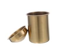 Mipcase Cenicero De Acero Inoxidable Clásico con Tapa para Exteriores Cenicero Antihumo Decorativo o Interior