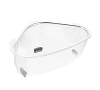 Mipcase Cesto de Drenaje Triangular Inoxidable para Fregadero Colador Esquinero Práctico y Compacto para Escurrir Verduras y Platos