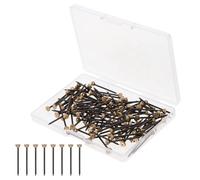 Mipcase Clavos para Marcos de Fotos, Clavos para Colgar Cuadros, Hierro y Cobre, 120 Piezas, para Pinturas y Obras de Arte, Fácil de Instalar, para Apartamentos y Galerías