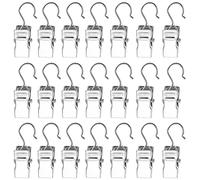 Mipcase Clips para Cortinas de Hierro 120 Piezas Abrazaderas Resistentes Clips Deslizantes para Colgar Ganchos Fáciles de Usar para Cortinas de Ducha y Luces LED
