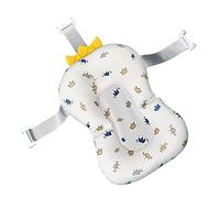 Mipcase Cojín de Baño para Niño Diseño de Estrella Blanco, Tejido de Malla Transpirable y Antideslizante para Bañeras, Adecuado para Recién Nacidos y Niños Pequeños