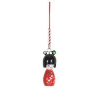 Mipcase Colgante de Muñeca Japonesa de Estilo Japonés Kimono Rojo, Portátil y Fácil de Llevar, Adecuado para Mochila y Teléfono Vida Diaria Color Aleatorio
