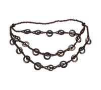 Mipcase Collar de Cuentas para Mujer Multicapa Hecho a Mano Cáscara Natural Estilo Bohemio Étnico Gargantilla de Múltiples Cadenas Adecuado para Playa y Looks Casuales Accesorio