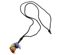 Mipcase Collar de Luna Colgante de Piedra para Mujer, Negro | Estilo Moderno, Cuerda Tejida, Acabado Resistente, Adecuado para Disfraz y Concierto