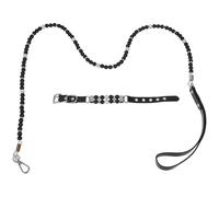 Mipcase Collar y Correa para Perros Ajustable con Decoración de Perlas Cuerda de Tracción para Caminar Accesorio para Ocasiones Festivas