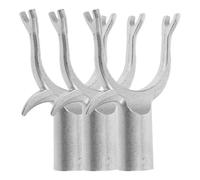 Mipcase Conector de Barra de Ropa en Aleación de Aluminio, 3 Unidades, Cabezal de Horquilla para Perchero, Diámetro Interior 1,9 CM, Adecuado para Colgar Ropa en Interiores