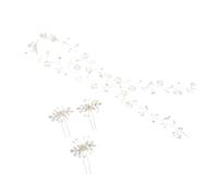 Mipcase Conjunto de Tocado de Boda Diadema de Forma de Enredadera de Cadena Suave Pasadores Cabello para Novias y Madrinas Bodas y Ceremonias